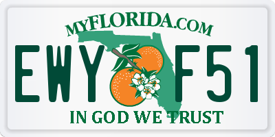 FL license plate EWYF51