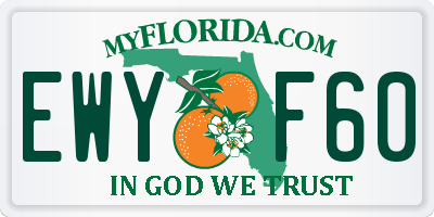 FL license plate EWYF60