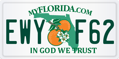 FL license plate EWYF62