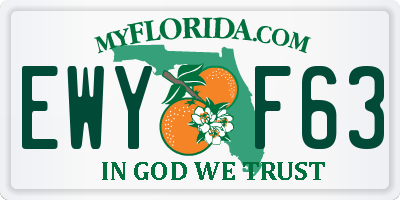 FL license plate EWYF63