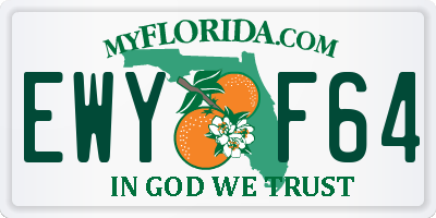 FL license plate EWYF64