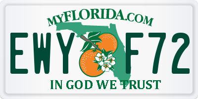 FL license plate EWYF72