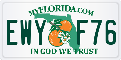 FL license plate EWYF76