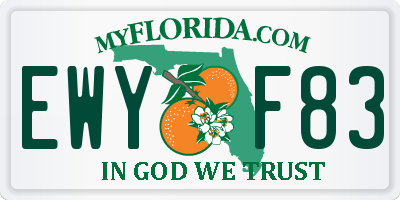 FL license plate EWYF83