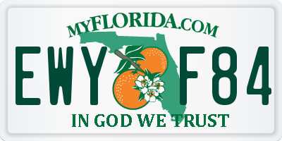 FL license plate EWYF84