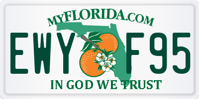 FL license plate EWYF95