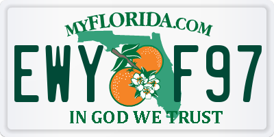 FL license plate EWYF97