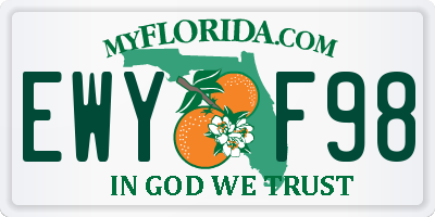 FL license plate EWYF98