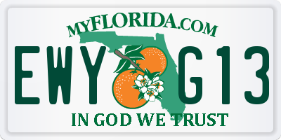 FL license plate EWYG13