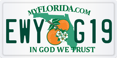 FL license plate EWYG19