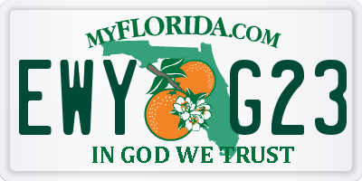 FL license plate EWYG23