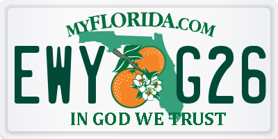FL license plate EWYG26