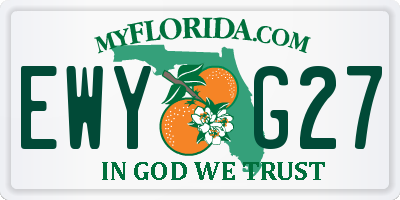 FL license plate EWYG27