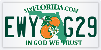 FL license plate EWYG29