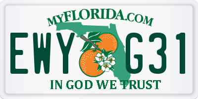 FL license plate EWYG31