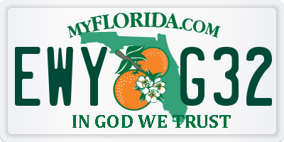 FL license plate EWYG32