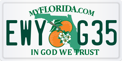 FL license plate EWYG35