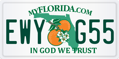 FL license plate EWYG55