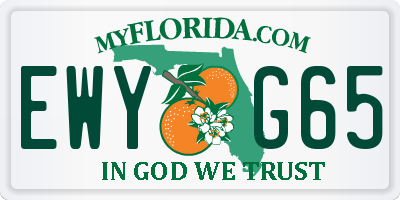 FL license plate EWYG65