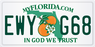 FL license plate EWYG68
