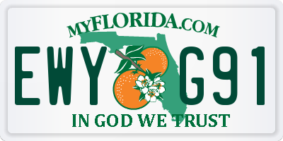 FL license plate EWYG91