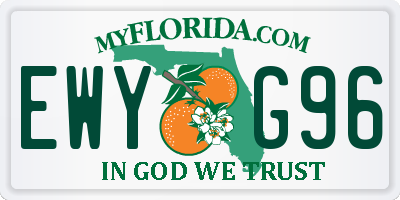 FL license plate EWYG96