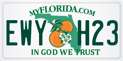 FL license plate EWYH23