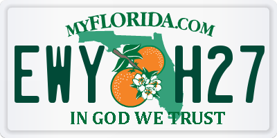 FL license plate EWYH27