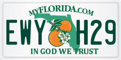 FL license plate EWYH29