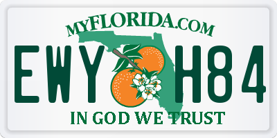 FL license plate EWYH84