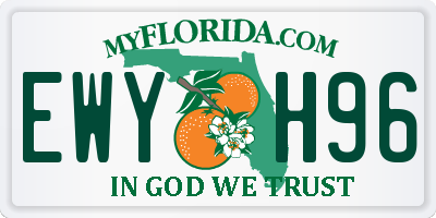 FL license plate EWYH96