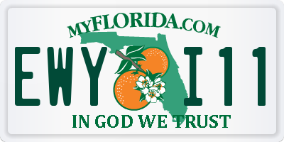 FL license plate EWYI11