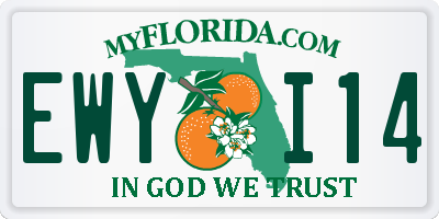 FL license plate EWYI14