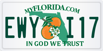 FL license plate EWYI17