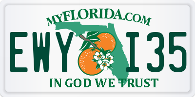 FL license plate EWYI35