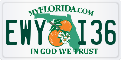 FL license plate EWYI36