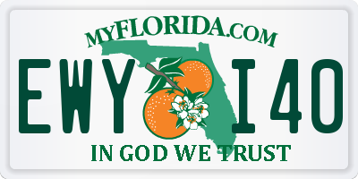 FL license plate EWYI40