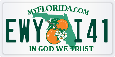 FL license plate EWYI41