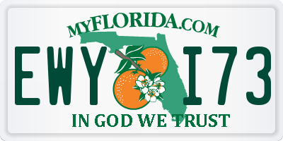 FL license plate EWYI73