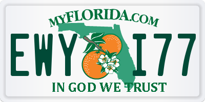 FL license plate EWYI77