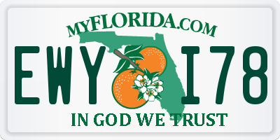 FL license plate EWYI78
