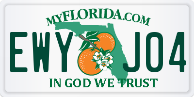 FL license plate EWYJ04