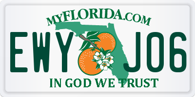 FL license plate EWYJ06