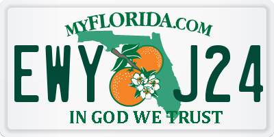 FL license plate EWYJ24