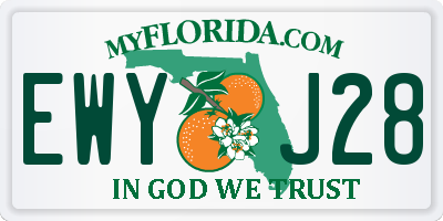 FL license plate EWYJ28