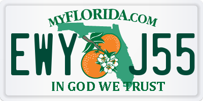 FL license plate EWYJ55