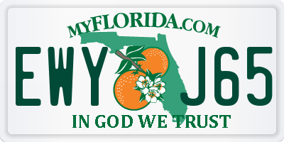 FL license plate EWYJ65