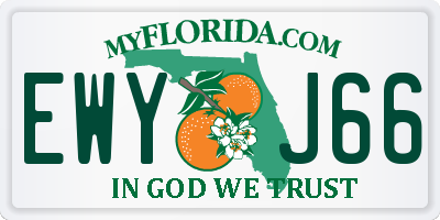 FL license plate EWYJ66