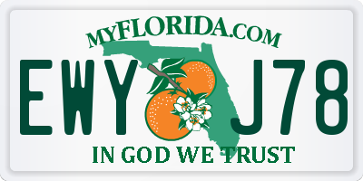 FL license plate EWYJ78