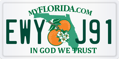 FL license plate EWYJ91